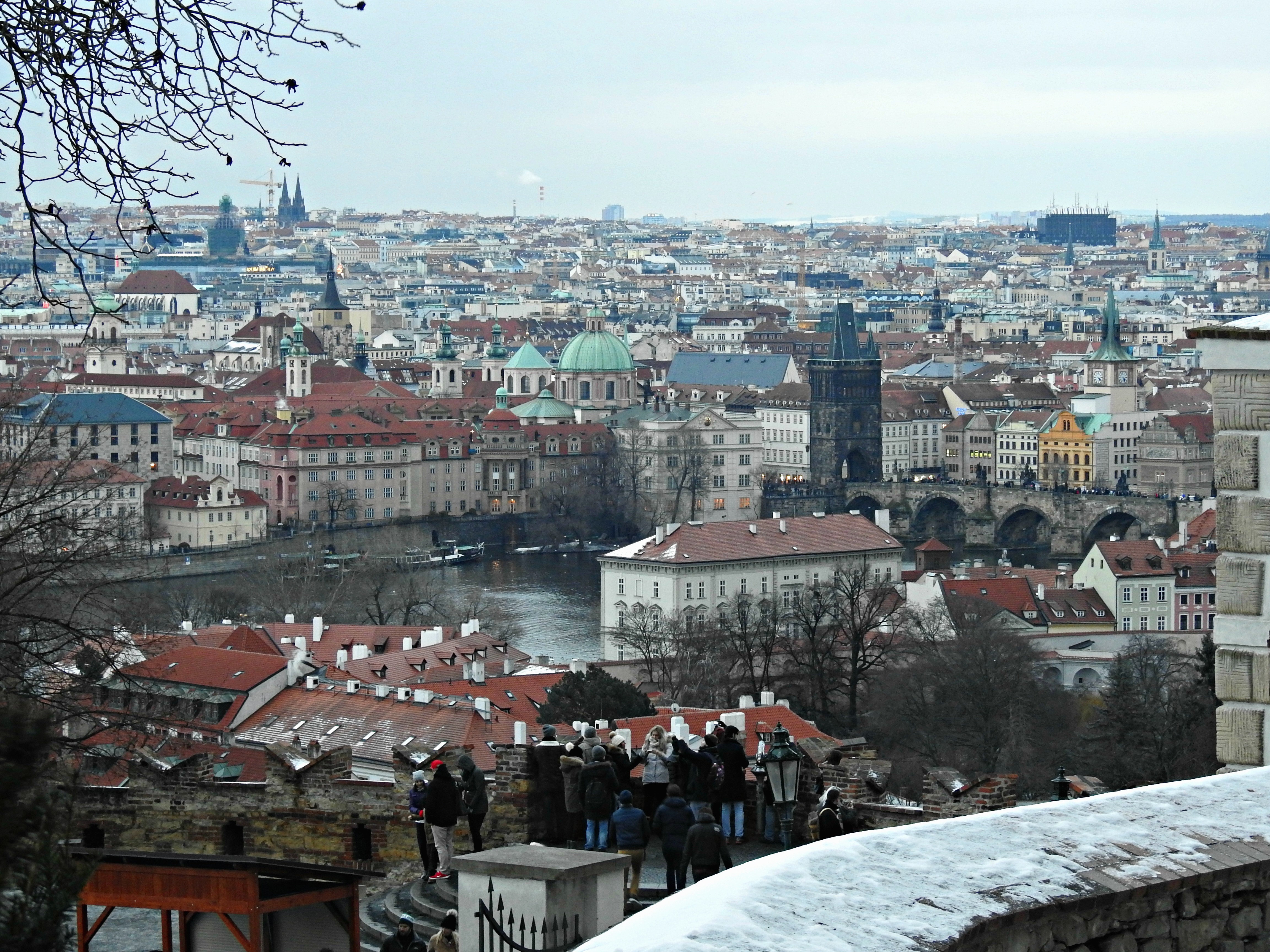Vistas da cidade vella dende o Castelo de Praga